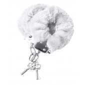 Наручники с белой меховой опушкой - ToyFa - купить с доставкой в Сургуте