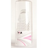 Гелевая прозрачная насадка с 2 отростками - 13 см. - Toyfa Basic - в Сургуте купить с доставкой