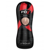 Мастурбатор-вагина Vibrating Pussy Stroker с вибрацией - Pipedream - в Сургуте купить с доставкой