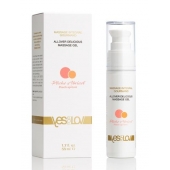 Универсальный массажный гель-смазка Allover Delicious Massage Gel с ароматом персика и аброкоса - 50 мл. - YESforLOV - купить с доставкой в Сургуте