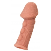Насадка на фаллос с пузыриками, венками и ребристостью KOKOS Extreme Sleeve 09 - 12,7 см. - KOKOS - в Сургуте купить с доставкой
