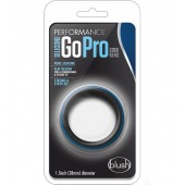 Черно-синее эрекционное кольцо Silicone Go Pro Cock Ring - Blush Novelties - в Сургуте купить с доставкой