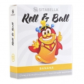 Стимулирующий презерватив-насадка Roll   Ball Banana - Sitabella - купить с доставкой в Сургуте
