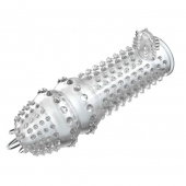 Закрытая прозрачная насадка Crystal sleeve - 14,2 см. - Erowoman-Eroman - в Сургуте купить с доставкой