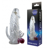 Закрытая прозрачная вибронасадка на пенис Crystal Sleeve Vibe - Erowoman-Eroman - в Сургуте купить с доставкой