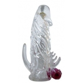 Закрытая прозрачная вибронасадка на пенис Crystal Sleeve Vibe - Erowoman-Eroman - в Сургуте купить с доставкой