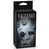 Черный кляп с дырочками Breathable Ball Gag - Pipedream - купить с доставкой в Сургуте