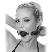 Черный кляп с дырочками Breathable Ball Gag - Pipedream - купить с доставкой в Сургуте
