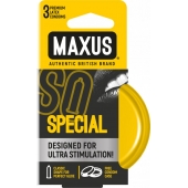 Презервативы с точками и рёбрами в железном кейсе MAXUS Special - 3 шт. - Maxus - купить с доставкой в Сургуте