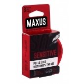 Ультратонкие презервативы в железном кейсе MAXUS Sensitive - 3 шт. - Maxus - купить с доставкой в Сургуте