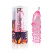 Закрытая рельефная насадка Crystal sleeve snakes в виде змеи с усиками - 14 см. - Erowoman-Eroman - в Сургуте купить с доставкой