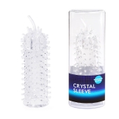 Закрытая рельефная насадка Crystal sleeve с усиками - 12 см. - Erowoman-Eroman - в Сургуте купить с доставкой