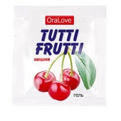 Пробник гель-смазки Tutti-frutti с вишнёвым вкусом - 4 гр. - Биоритм - купить с доставкой в Сургуте