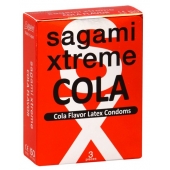 Ароматизированные презервативы Sagami Xtreme COLA - 3 шт. - Sagami - купить с доставкой в Сургуте