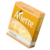 Презервативы Arlette Dotted с точечной текстурой - 3 шт. - Arlette - купить с доставкой в Сургуте