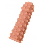 Телесная реалистичная насадка KOKOS Extreme Sleeve 02 с дополнительной стимуляцией - 12,7 см. - KOKOS - в Сургуте купить с доставкой