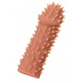 Телесная реалистичная насадка KOKOS Extreme Sleeve 07 с дополнительной стимуляцией - 12,7 см. - KOKOS - в Сургуте купить с доставкой