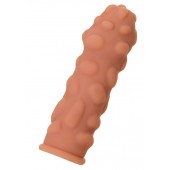 Телесная реалистичная насадка KOKOS Extreme Sleeve 11 с дополнительной стимуляцией - 12,7 см. - KOKOS - в Сургуте купить с доставкой
