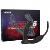Черная анальная пробка NEXUS SIMUL8 с фиксацией на теле кольцами - Nexus Range - в Сургуте купить с доставкой
