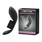 Черное кольцо на пенис с вибрацией Vibration Penis Sleeve - Baile - в Сургуте купить с доставкой