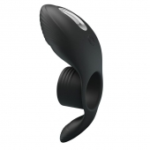 Черное кольцо на пенис с вибрацией Vibration Penis Sleeve - Baile - в Сургуте купить с доставкой