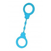 Голубые силиконовые наручники A-Toys без ключа - A-toys - купить с доставкой в Сургуте