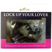 Черные меховые наручники Love с ключиками - Baile - купить с доставкой в Сургуте