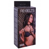 Черный поводок и чокер с кольцом Rada - Rebelts - купить с доставкой в Сургуте