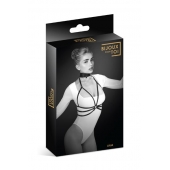 Черная упряжь на грудь Julia - Bijoux Pour Toi - купить с доставкой в Сургуте