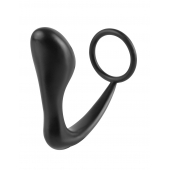 Эрекционное кольцо с анальной пробкой Ass-Gasm Cockring Plug - Pipedream - в Сургуте купить с доставкой