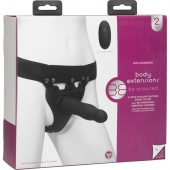 Черный полый вибрострапон Body Extensions BE Aroused - 17,78 см. - Doc Johnson - купить с доставкой в Сургуте