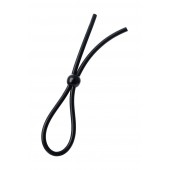 Черное лассо на пенис с одной бусиной - A-toys - в Сургуте купить с доставкой