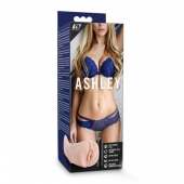 Телесный мастурбатор-вагина с вибропулей Ashley - Blush Novelties - в Сургуте купить с доставкой