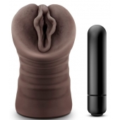 Коричневый мастурбатор-вагина Alexis - Blush Novelties - в Сургуте купить с доставкой