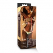 Коричневый мастурбатор-ротик Heather - Blush Novelties - в Сургуте купить с доставкой