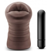 Коричневый мастурбатор-ротик Renee - Blush Novelties - в Сургуте купить с доставкой