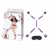 Фиолетовый набор фиксаций на кровати Classic Bedspreader - Lux Fetish - купить с доставкой в Сургуте