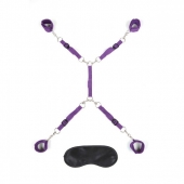 Фиолетовый набор фиксаций на кровати Classic Bedspreader - Lux Fetish - купить с доставкой в Сургуте