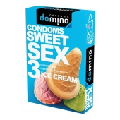 Презервативы для орального секса DOMINO Sweet Sex с ароматом мороженого - 3 шт. - Domino - купить с доставкой в Сургуте