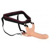 Силиконовый полый страпон на ремнях Silicone Strap-on - 16 см. - Orion - купить с доставкой в Сургуте
