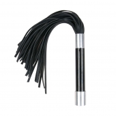 Черная плеть Easytoys Flogger With Metal Grip - 38 см. - Easy toys - купить с доставкой в Сургуте