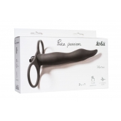 Черная вибронасадка для двойного проникновения Flirtini - 15,9 см. - Lola Games - купить с доставкой в Сургуте