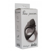 Черное эрекционное виброкольцо Pure Passion Midnight - Lola Games - в Сургуте купить с доставкой