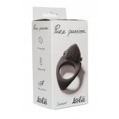 Черное эрекционное виброкольцо Pure Passion Sunset - Lola Games - в Сургуте купить с доставкой