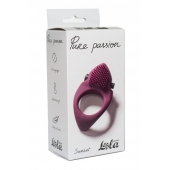 Бордовое эрекционное виброкольцо Pure Passion Sunset - Lola Games - в Сургуте купить с доставкой