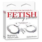 Металлические наручники Beginner s Metal Cuffs - Pipedream - купить с доставкой в Сургуте