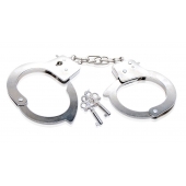 Металлические наручники Beginner s Metal Cuffs - Pipedream - купить с доставкой в Сургуте
