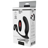 Черный массажер простаты REMOTE P-PLEASER - Dream Toys - в Сургуте купить с доставкой
