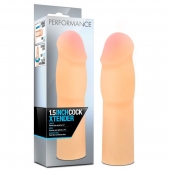 Телесная насадка-удлинитель на пенис PERFORMANCE 1.5INCH COCK XTENDER - 16 см. - Blush Novelties - в Сургуте купить с доставкой
