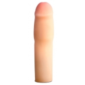 Телесная насадка-удлинитель на пенис PERFORMANCE 1.5INCH COCK XTENDER - 16 см. - Blush Novelties - в Сургуте купить с доставкой